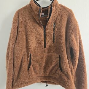 No‎ Boundaries Brown Teddy Jacket